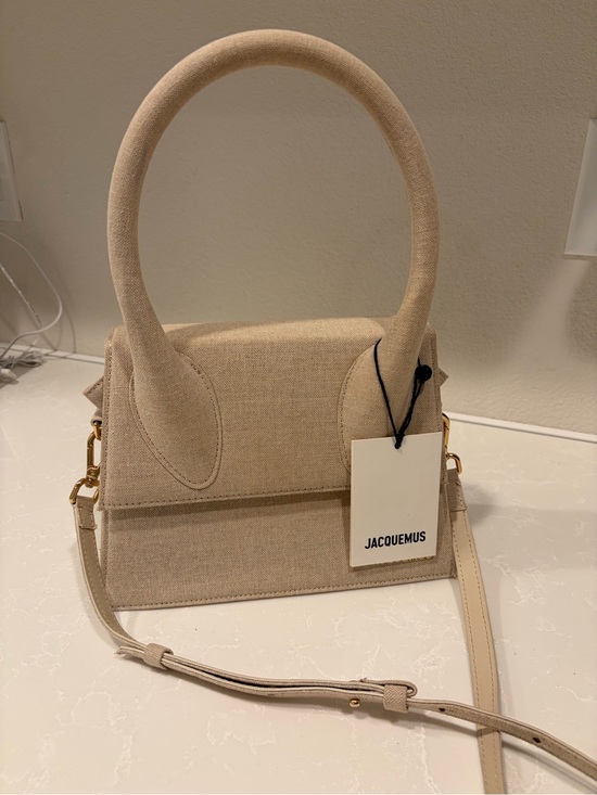 Jacquemus Handbags - Jacquemus Linen Satchel in Beige